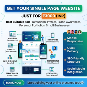 Single Page Website with unique domain